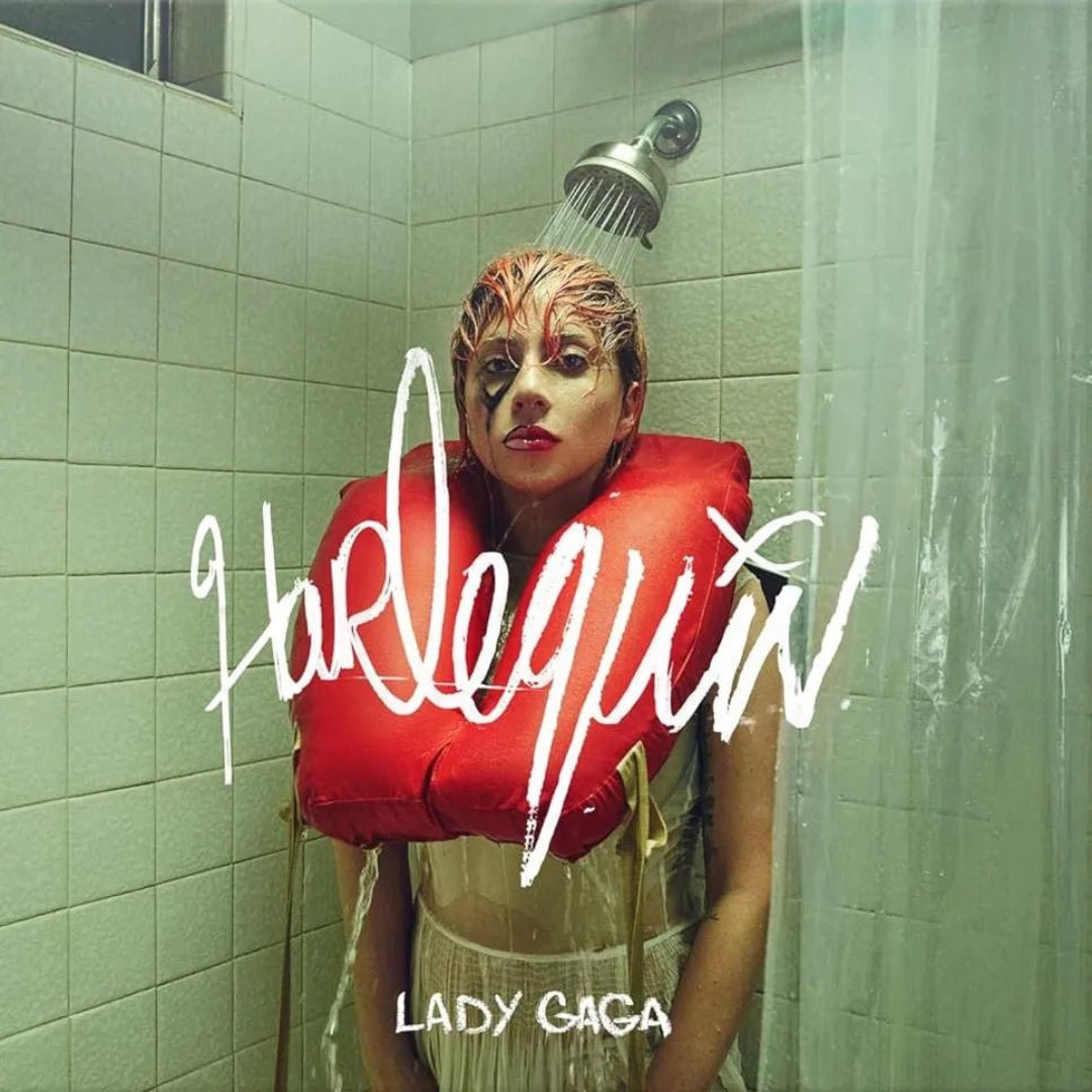 Lady Gaga Harlequin LP red vinyl pop album sleeve artwork collectible record