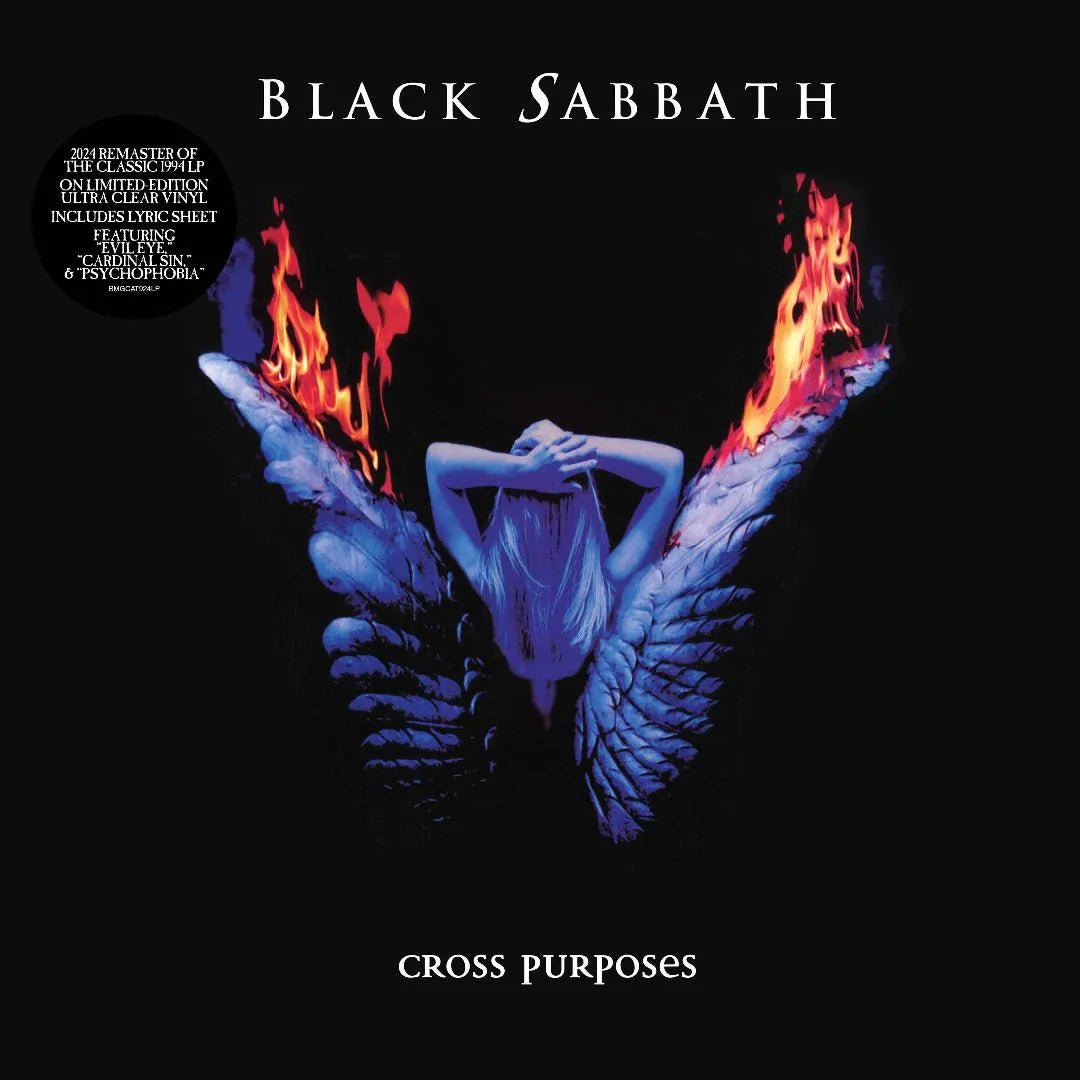 Black Sabbath Cross Purposes LP clear vinyl heavy metal album release
