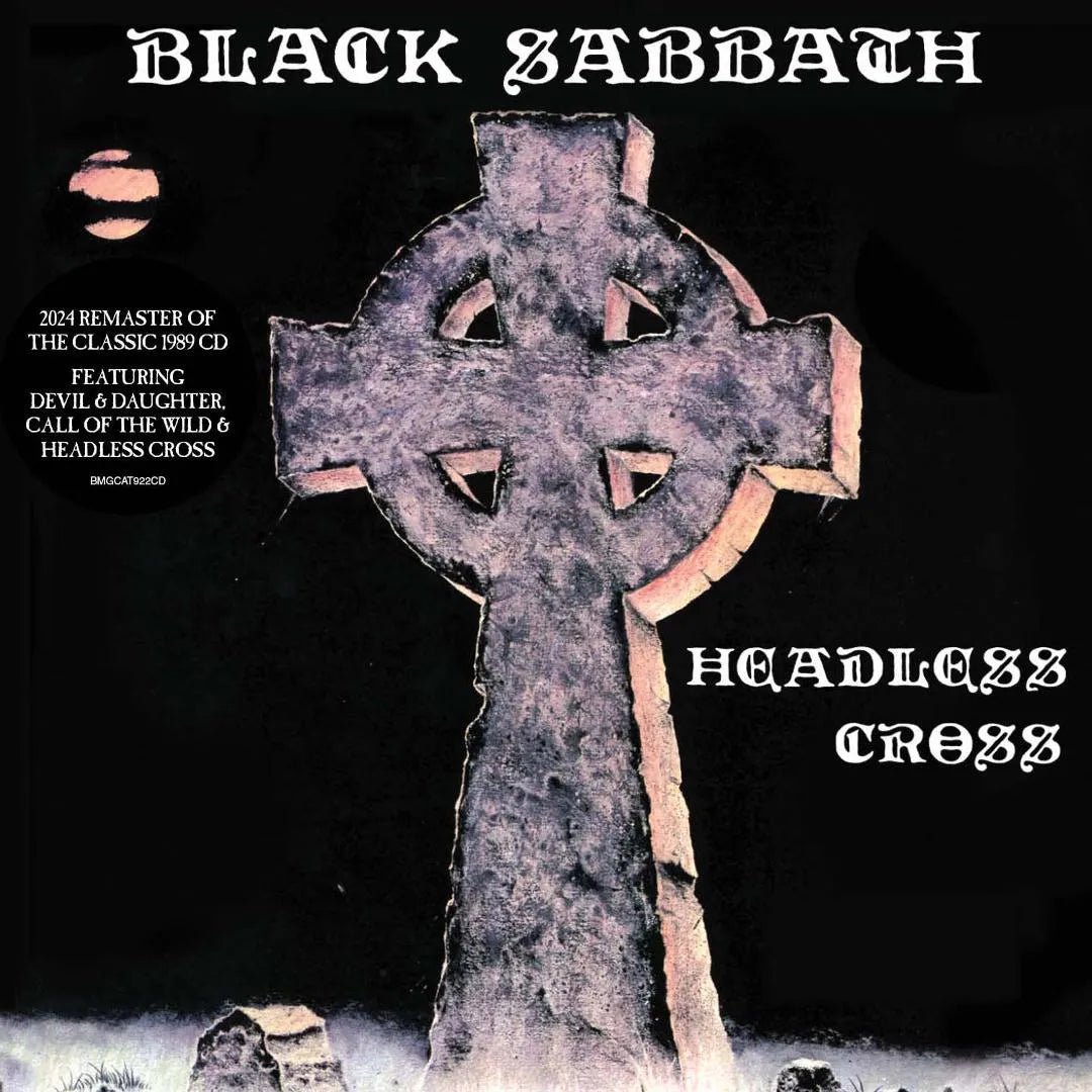 Headless Cross 2024 remastered album artwork on CD
