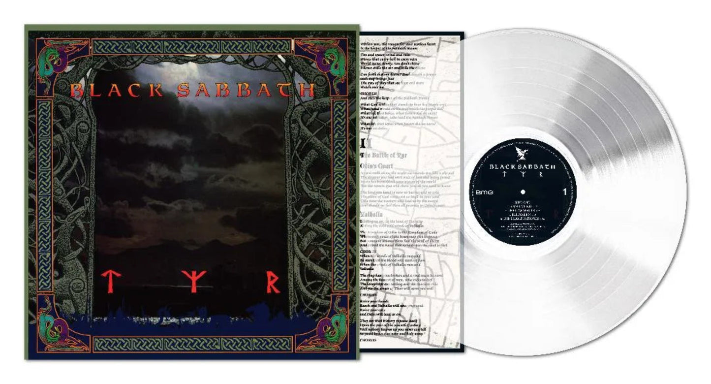 Remastered Tyr LP on Ultra Clear vinyl by Black Sabbath, 1990 album reissue