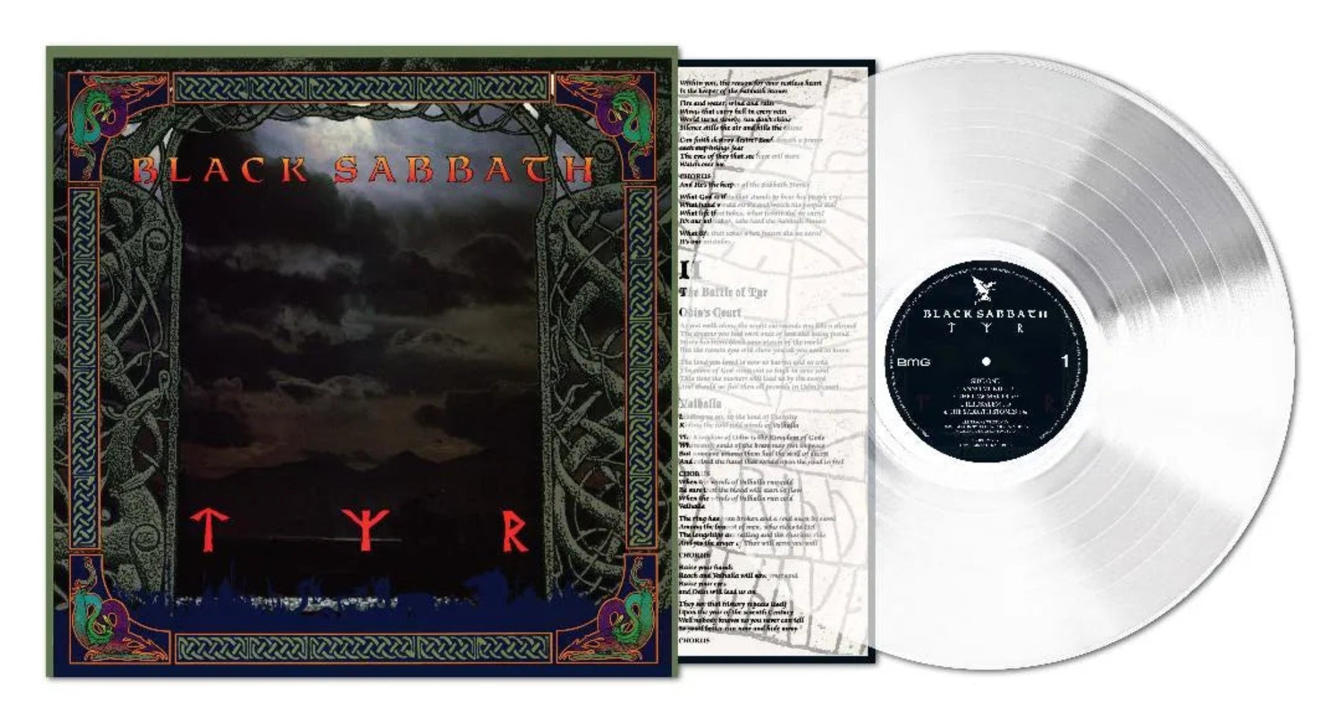 Remastered Tyr LP on Ultra Clear vinyl by Black Sabbath, 1990 album reissue