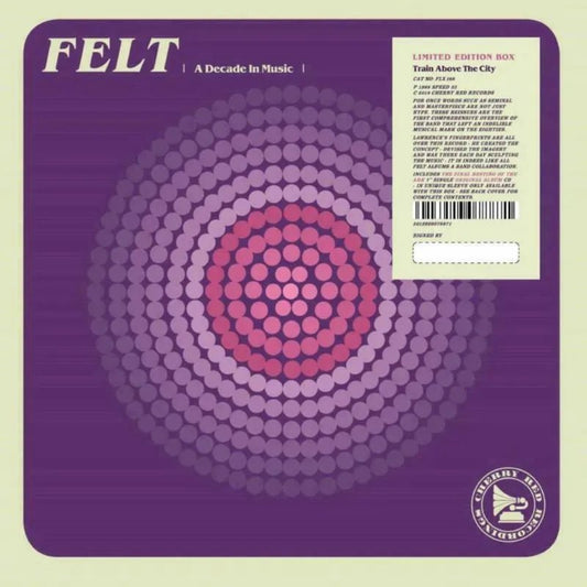 Felt Train Above The City 7 inch single and CD box set artwork