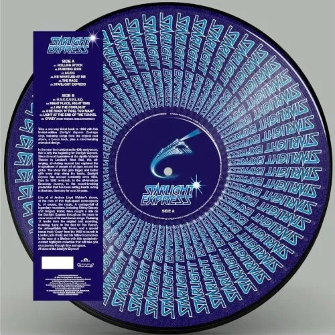 Starlight Express original cast zoetrope picture disc vinyl LP artwork