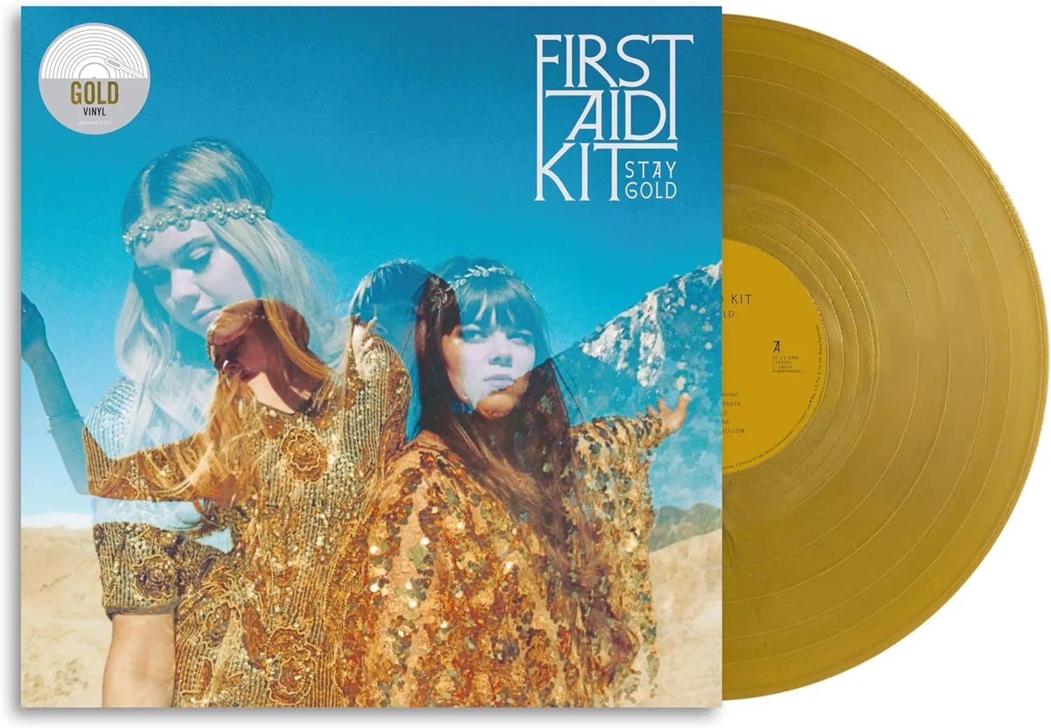 Stay Gold LP gold vinyl by First Aid Kit indie folk design