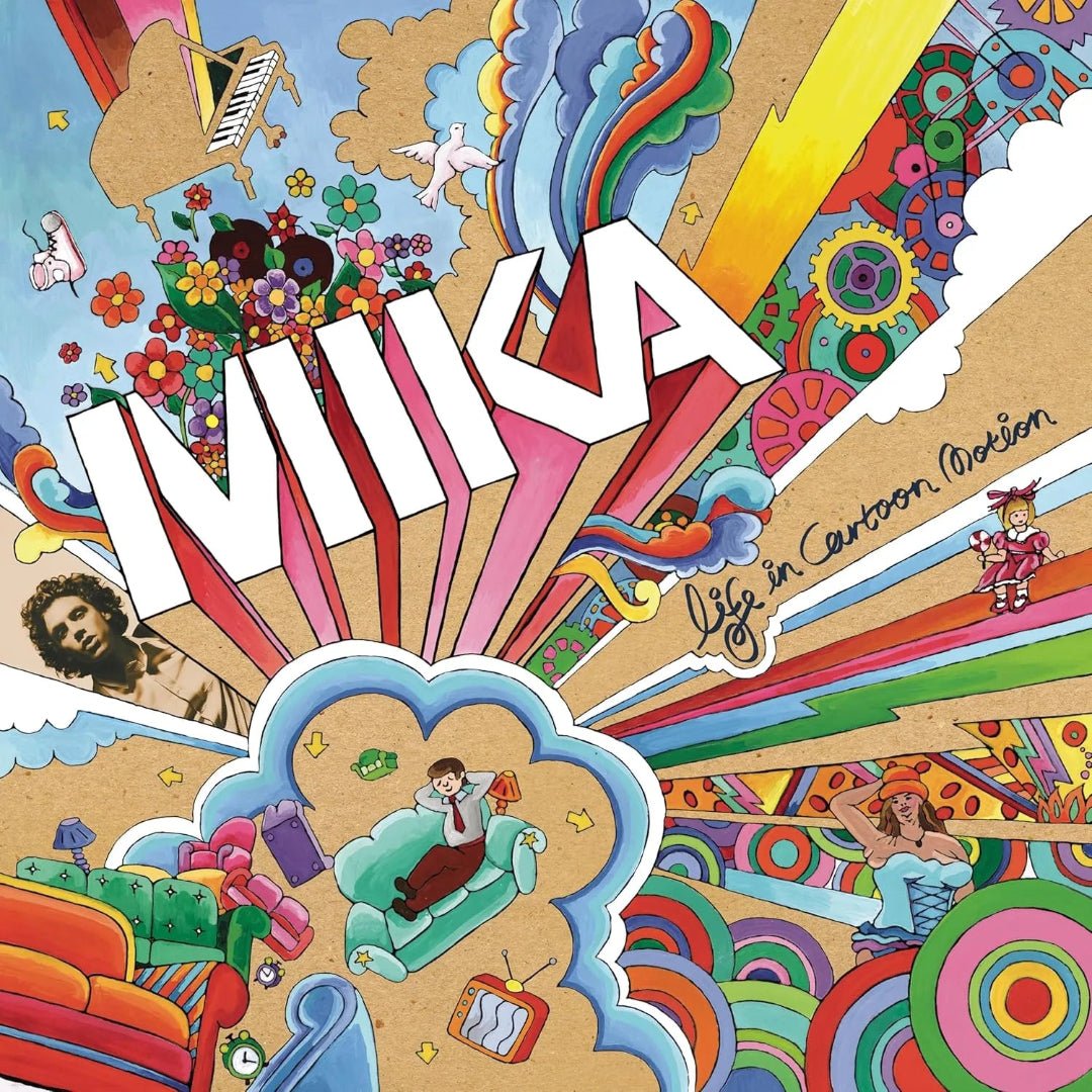 Mika Life In Cartoon Motion 2LP vinyl album pop record double LP set