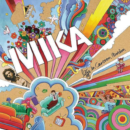 Mika Life In Cartoon Motion 2LP vinyl album pop record double LP set