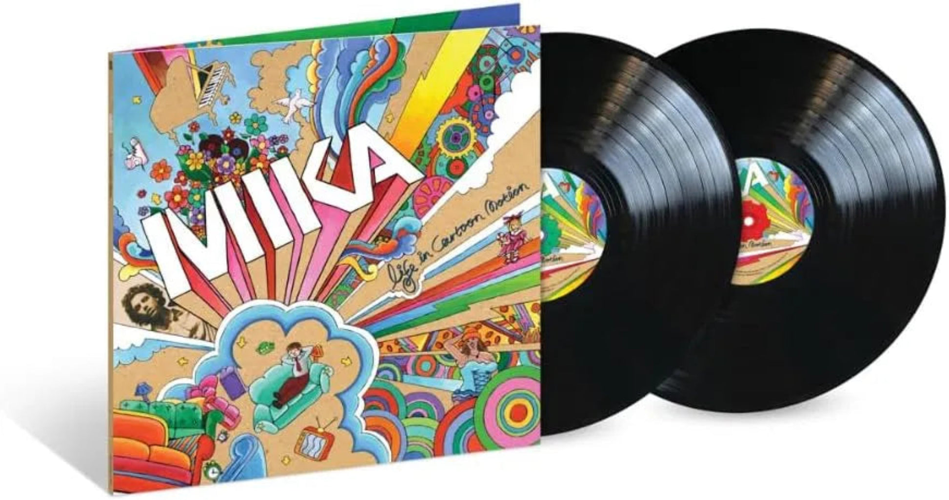 Life In Cartoon Motion by Mika double vinyl LP featuring Grace Kelly