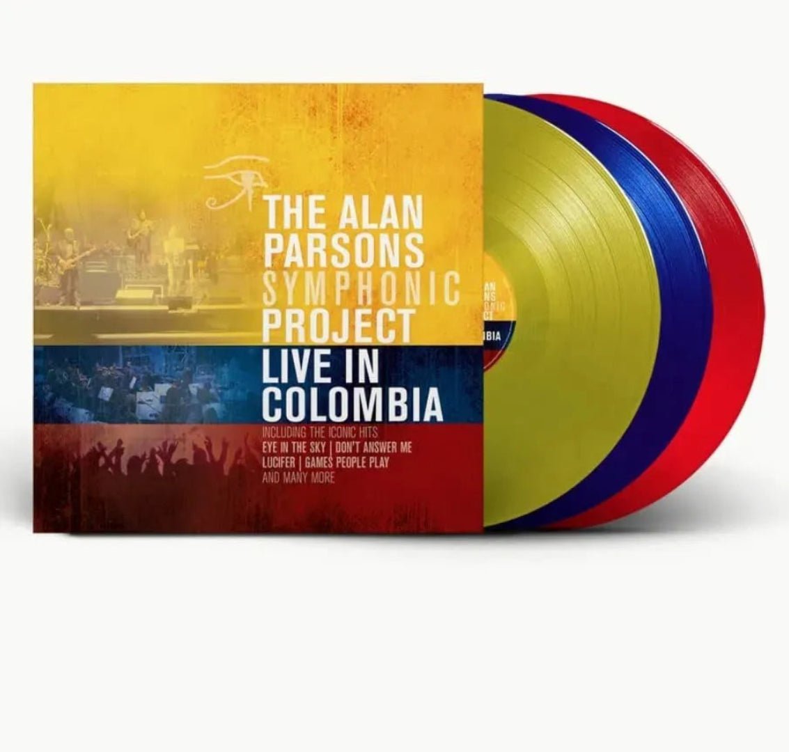 Alan Parsons Live In Colombia LPs on yellow blue red vinyl