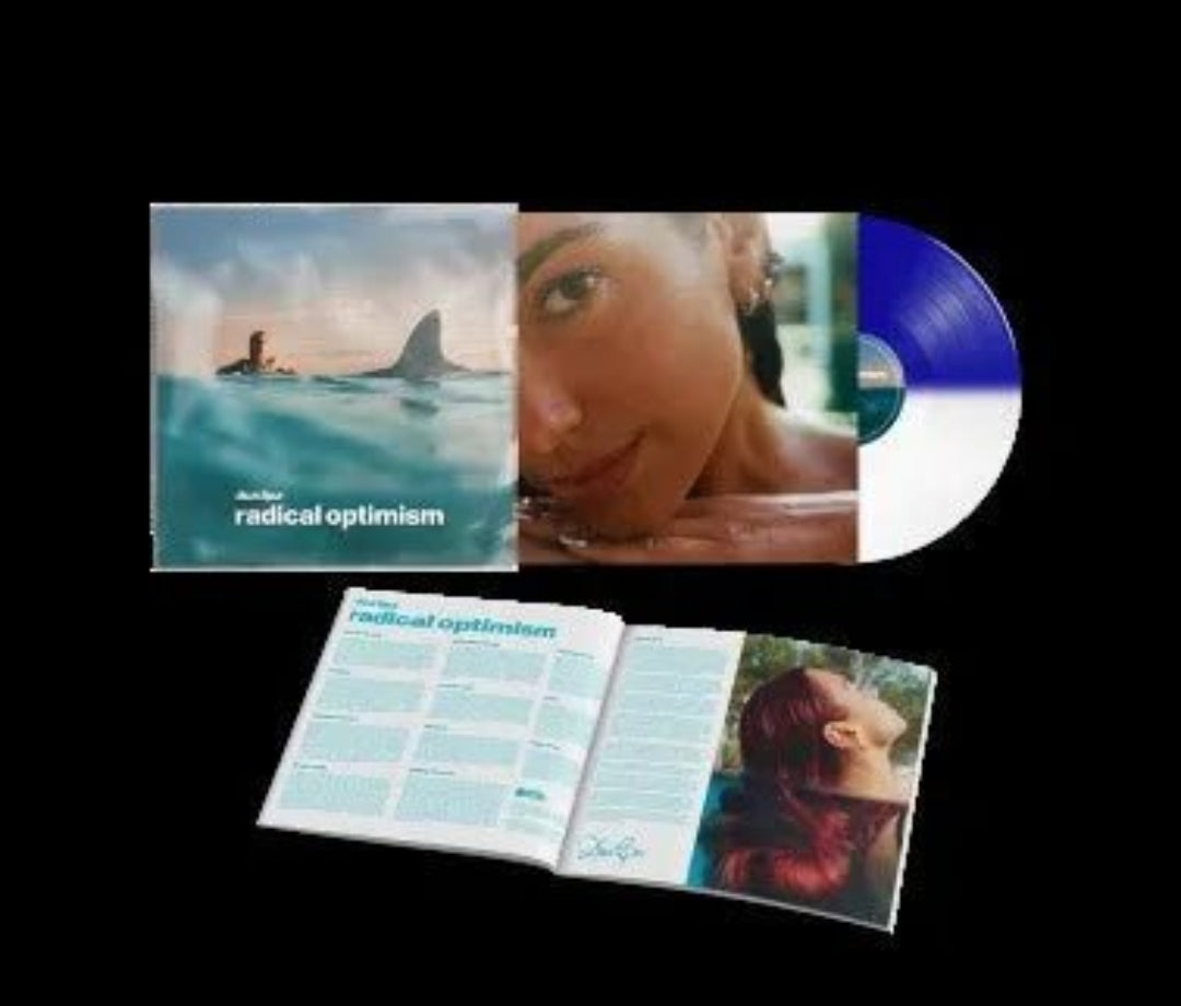 Radical Optimism LP deluxe split vinyl by Dua Lipa dance pop design