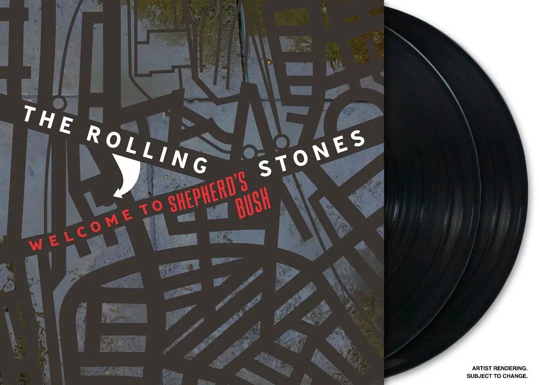 Rolling Stones double LP Shepherds Bush live performance design