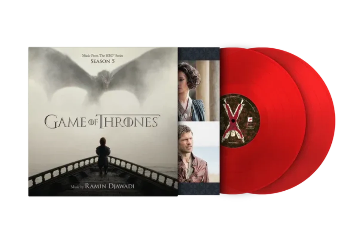 Game of Thrones Season 5 music on translucent red vinyl with insert
