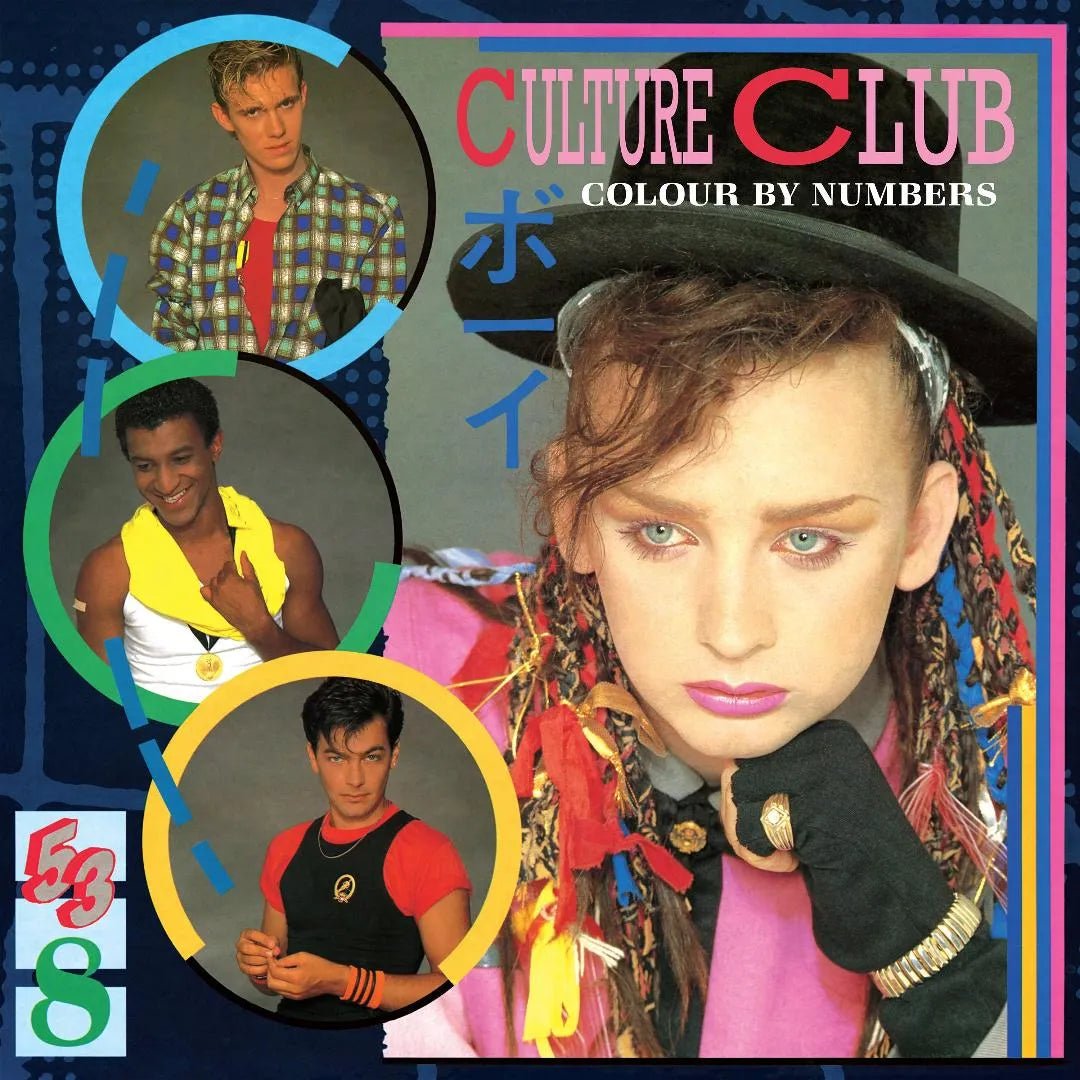 Culture Club Colour By Numbers baby blue vinyl LP pop album cover