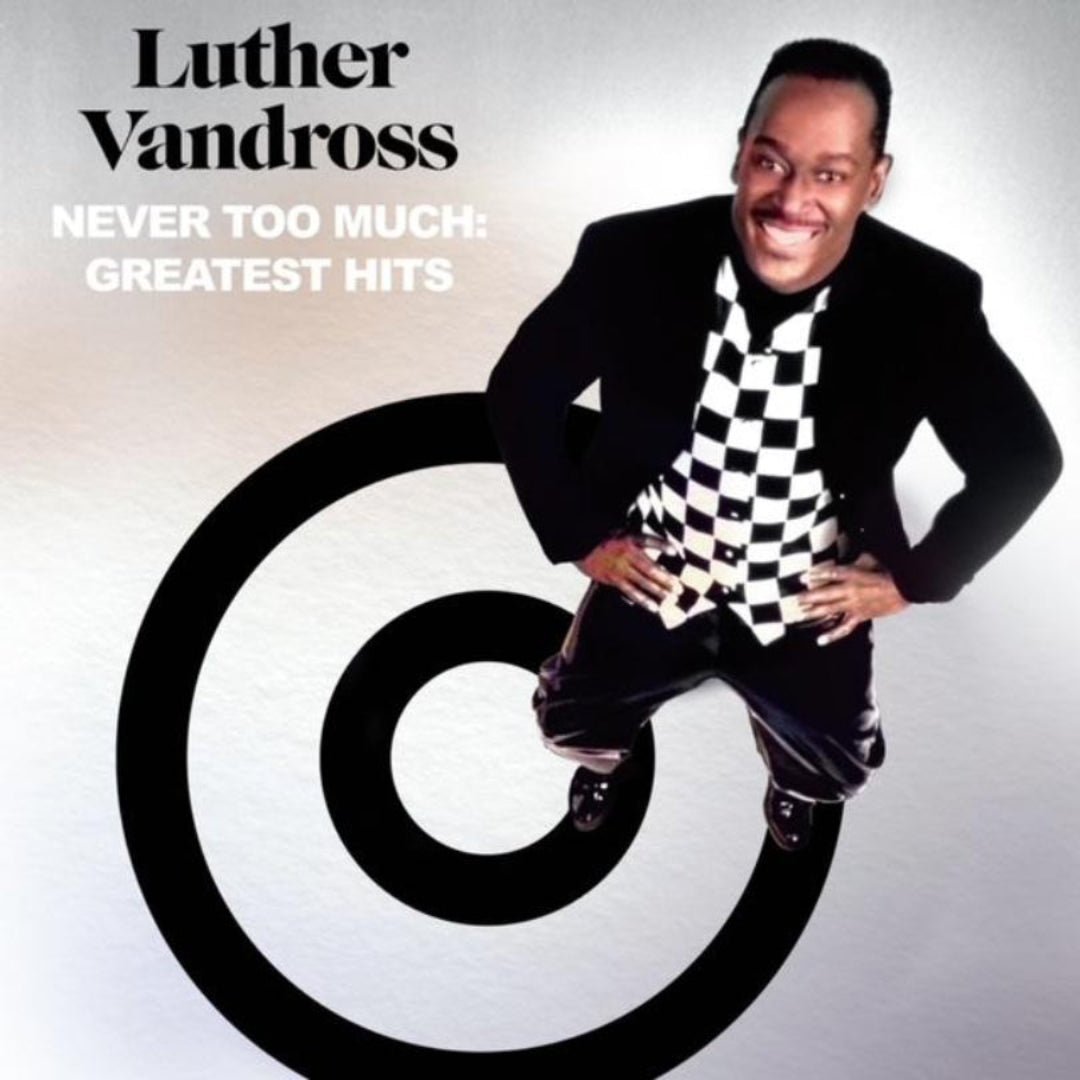 Luther Vandross - Never Too Much: Greatest Hits LP front cover