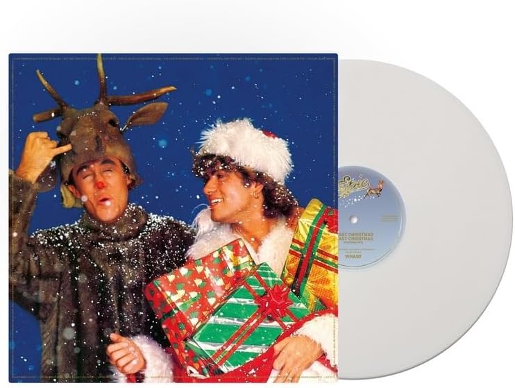 Wham! Last Christmas 12 inch single Snowflake White Vinyl festive pop record sleeve LP
