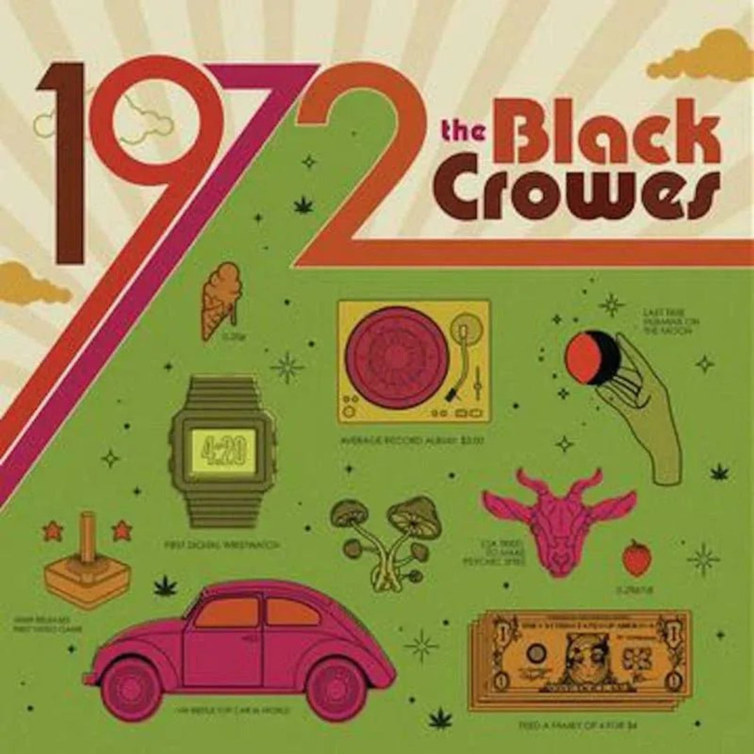 The Black Crowes 1972 LP classic rock blues album cover