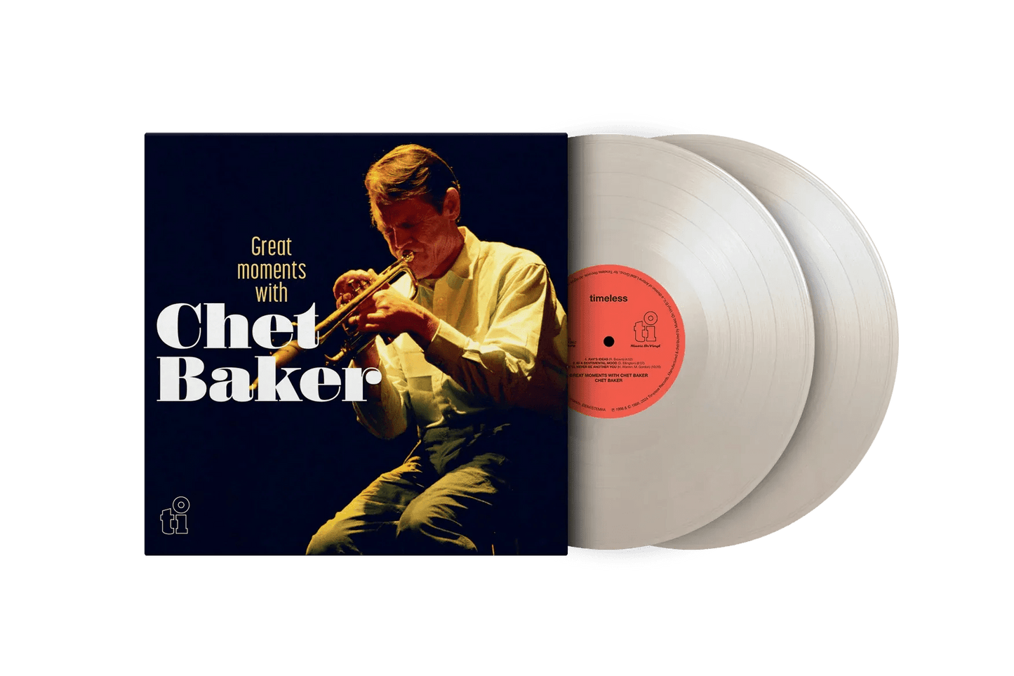 Chet Baker – Great Moments With… rare European sessions white vinyl LP