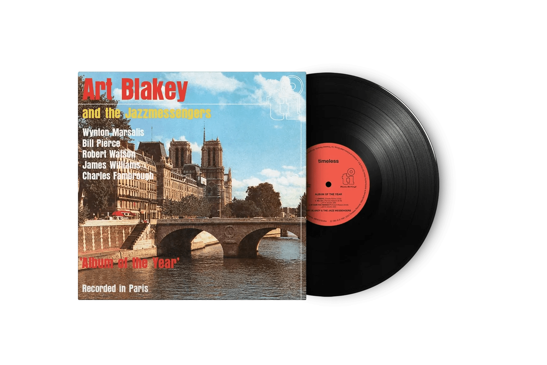 Album of the Year vinyl by Art Blakey featuring Wynton Marsalis and jazz ensemble