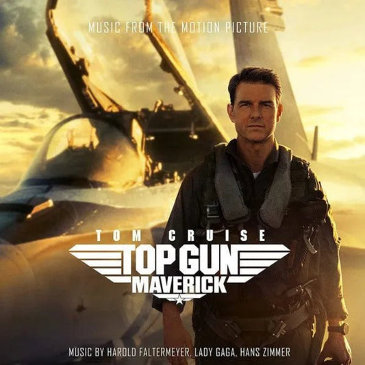 Top Gun Maverick soundtrack CD with cinematic action film cover artwork