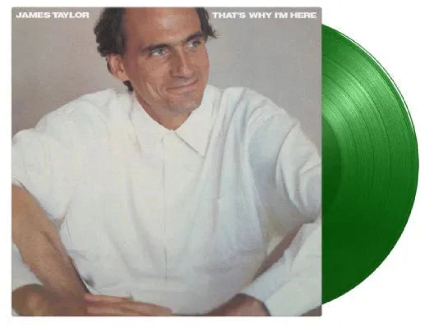 That’s Why I’m Here LP sleeve featuring James Taylor classic late-career style