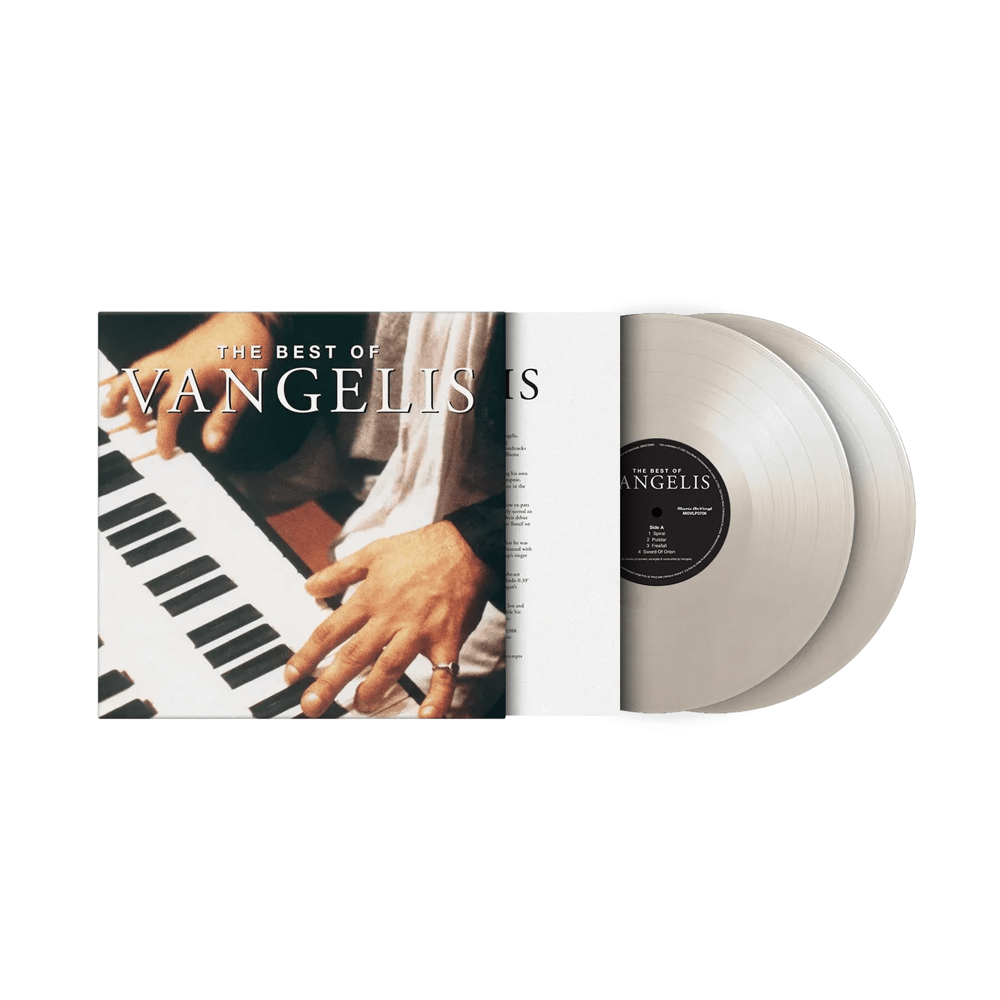 The Best Of Vangelis 2LP on white coloured vinyl limited edition