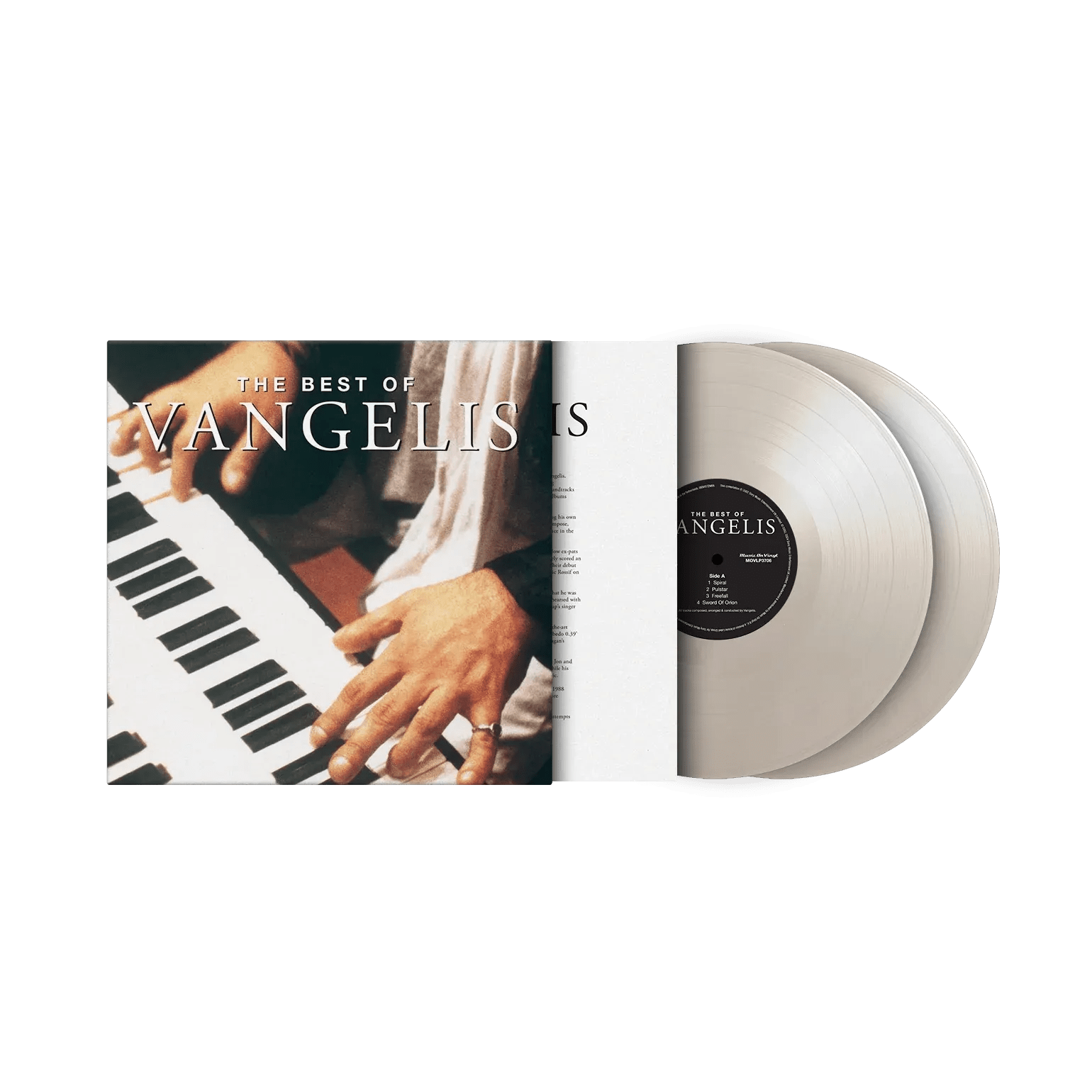 The Best Of Vangelis 2LP on white coloured vinyl limited edition