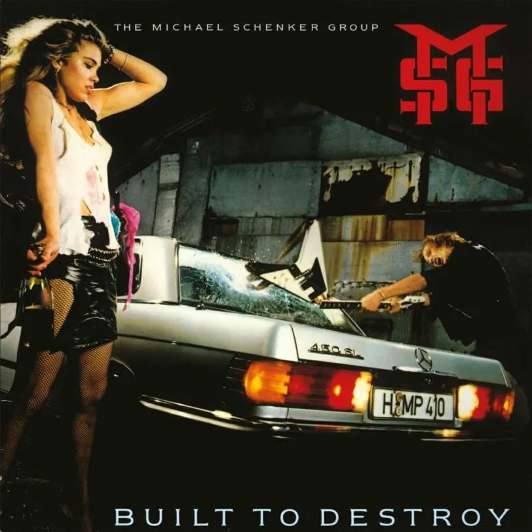 MSG Built To Destroy 2LP blue vinyl sleeve classic 80s hard rock artwork