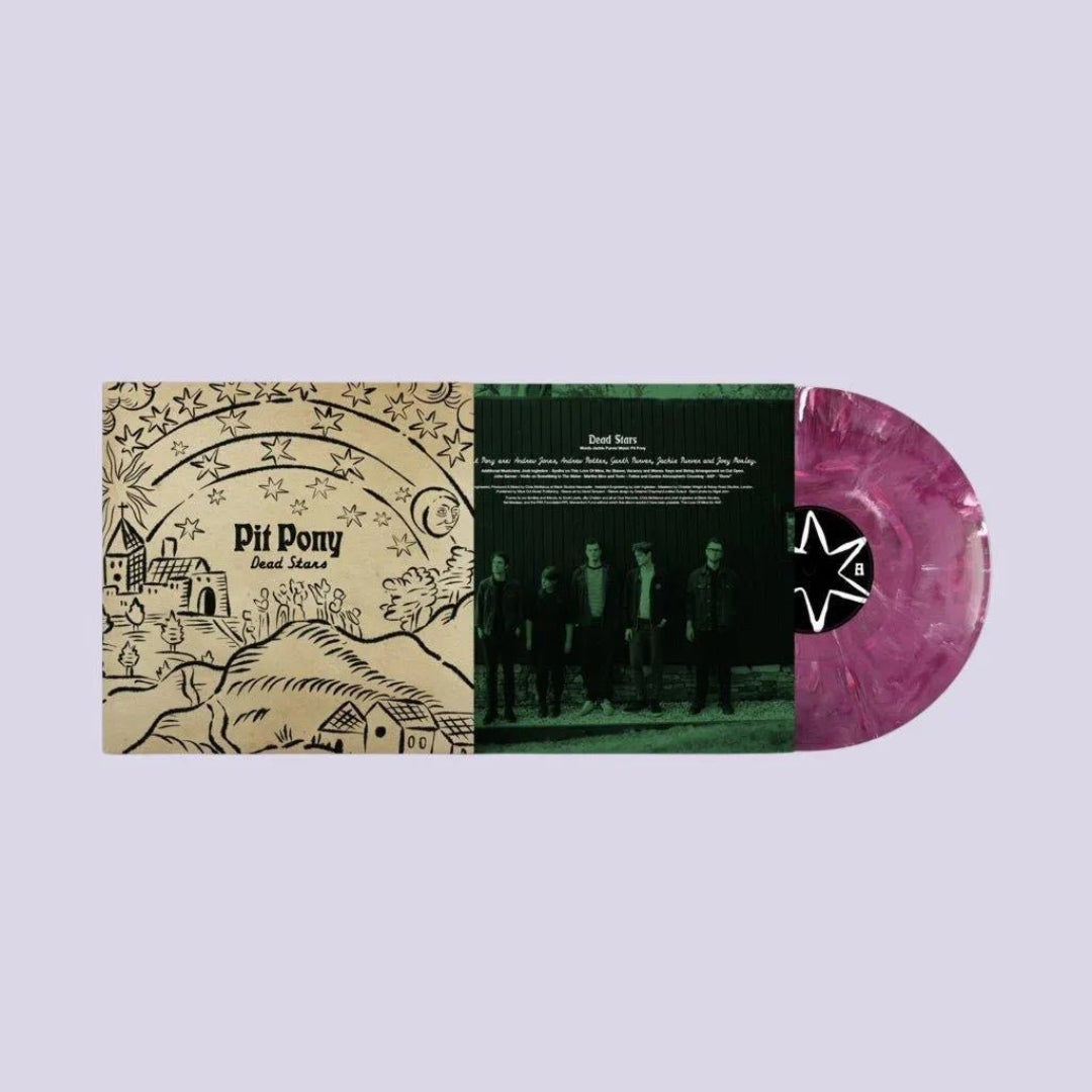 Pit Pony - Dead Stars LP Purple & White Splatter Vinyl - 2 - LP - Orchard Records