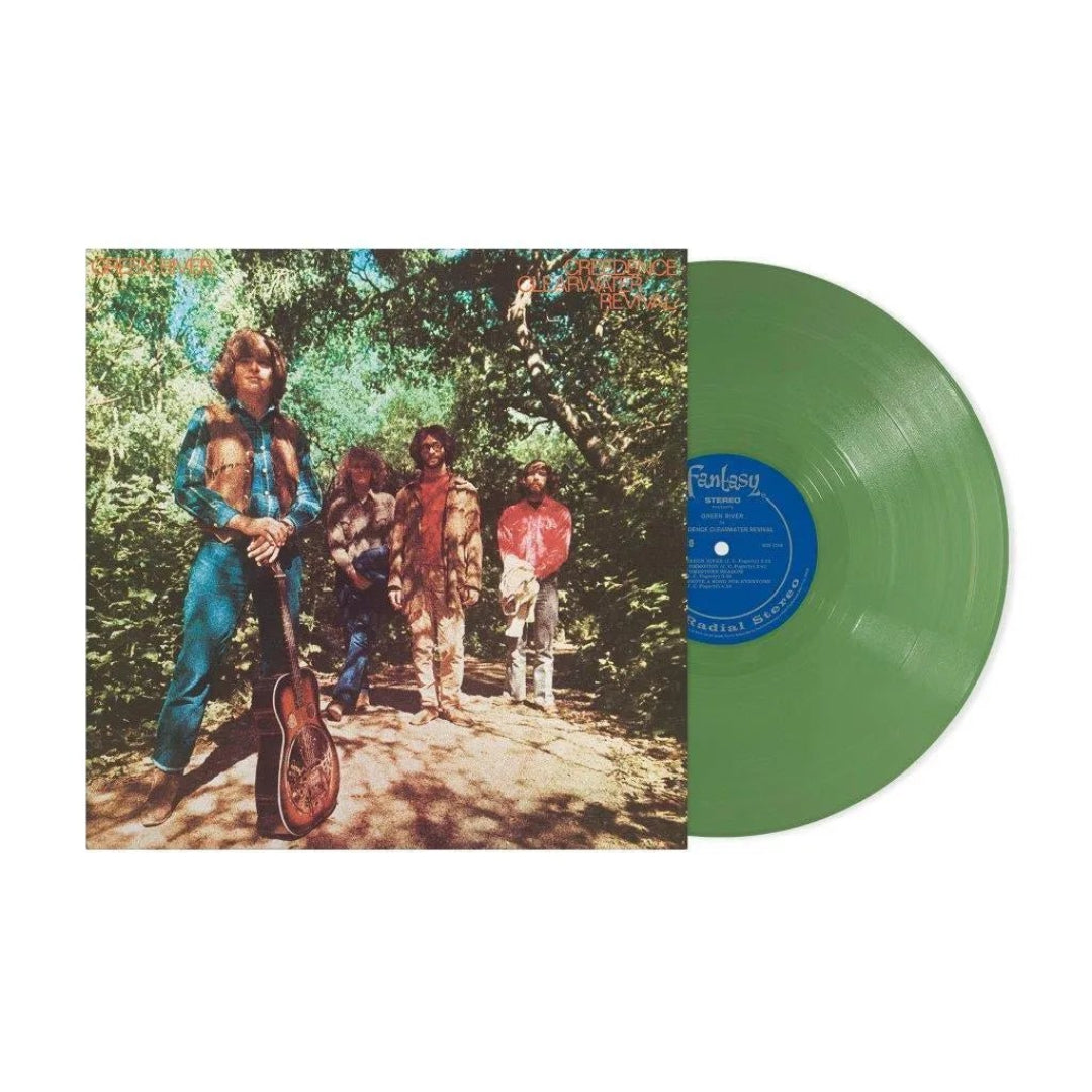 CCR Green River olive green vinyl LP swamp rock and blues influenced record