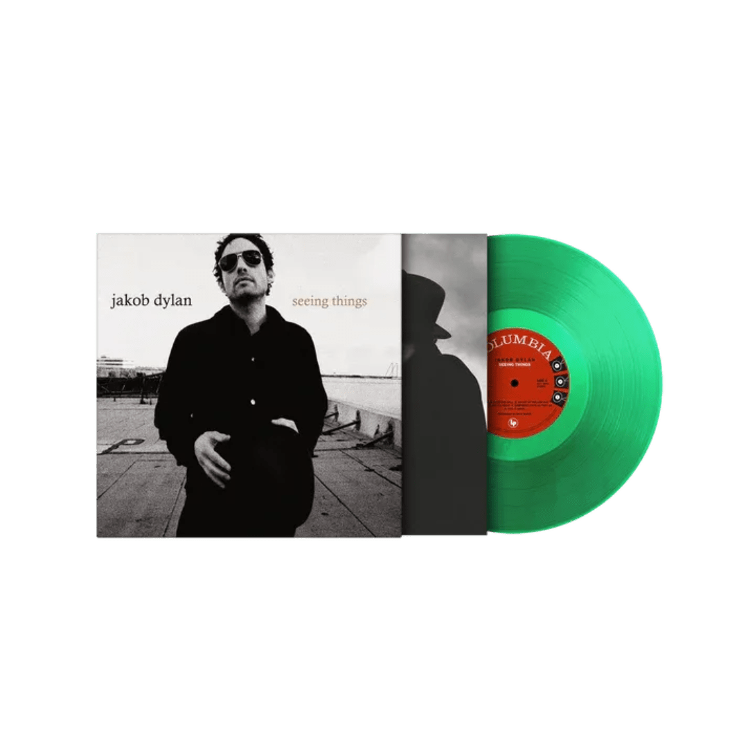 Seeing Things by Jakob Dylan featuring intimate acoustic songs on green vinyl edition