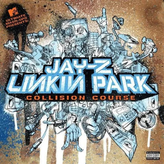 Jay Z Linkin Park Collision Course LP vinyl mashup album cover artwork
