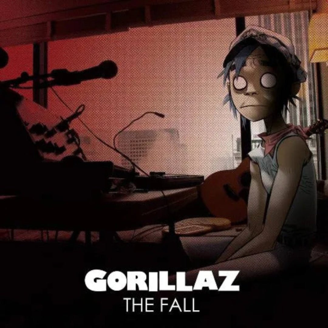 Gorillaz The Fall LP 2010 album cover, fourth studio release on vinyl