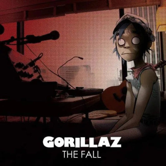 Gorillaz The Fall LP 2010 album cover, fourth studio release on vinyl