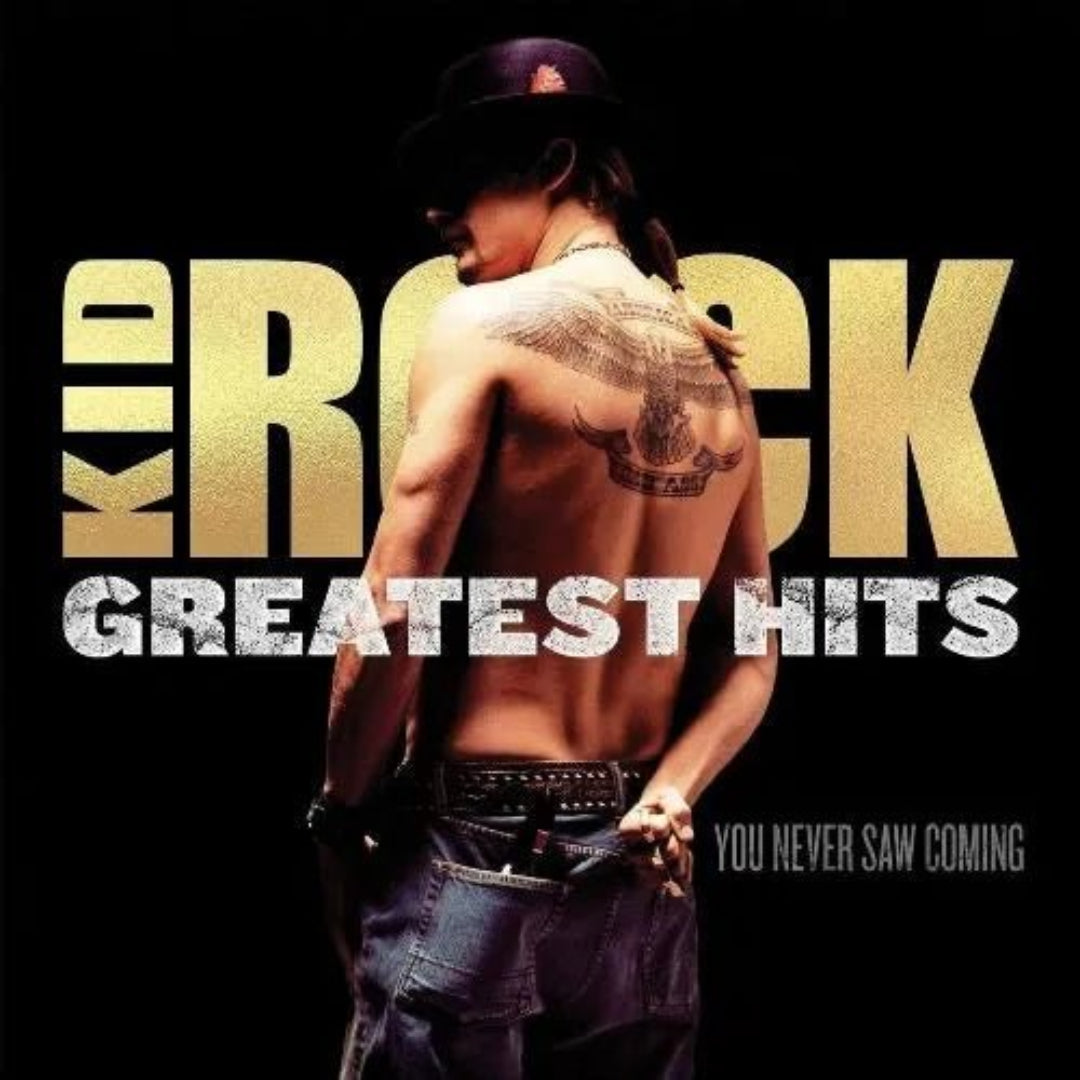Kid Rock Greatest Hits You Never Saw Coming 2LP gold vinyl album sleeve artwork
