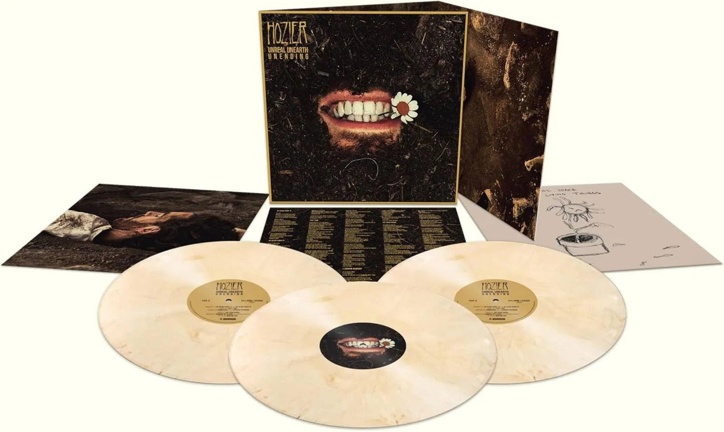 Hozier Unreal Unearth Unending deluxe edition with previously unreleased vinyl tracks.