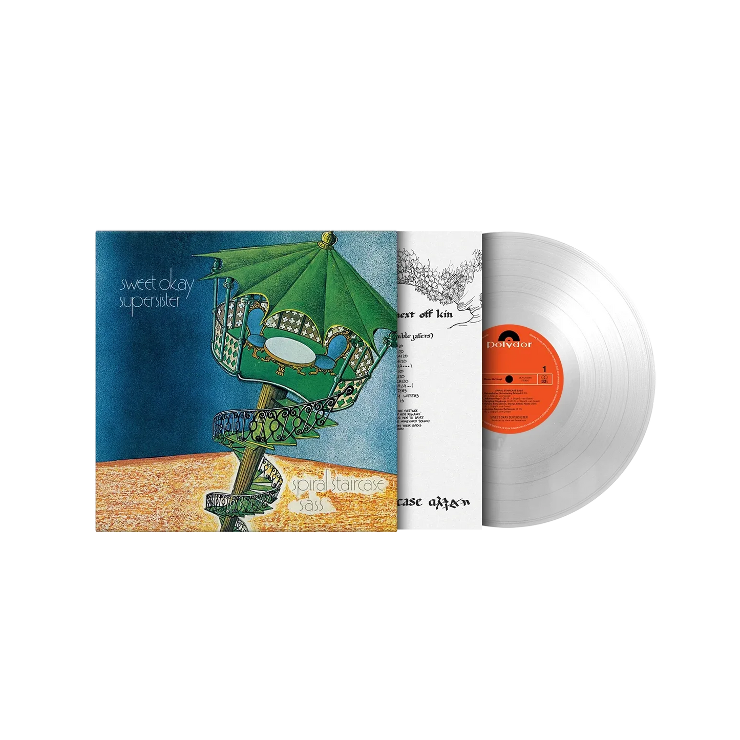 Supersister final album on limited clear vinyl with printed innersleeve