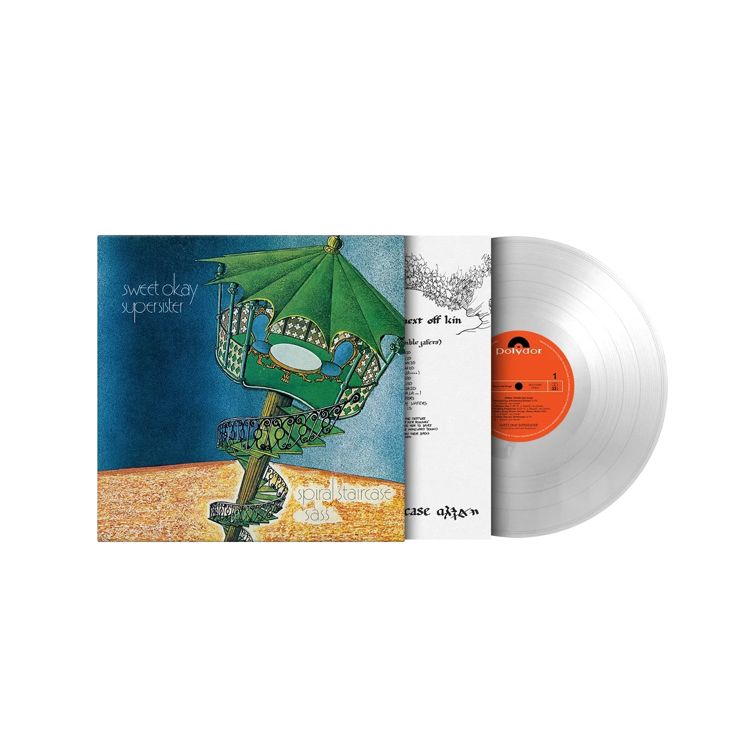 Supersister final album on limited clear vinyl with printed innersleeve