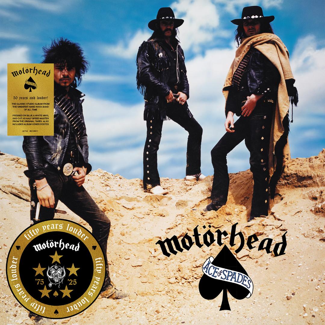 Motörhead Ace of Spades coloured vinyl with 50th anniversary poster