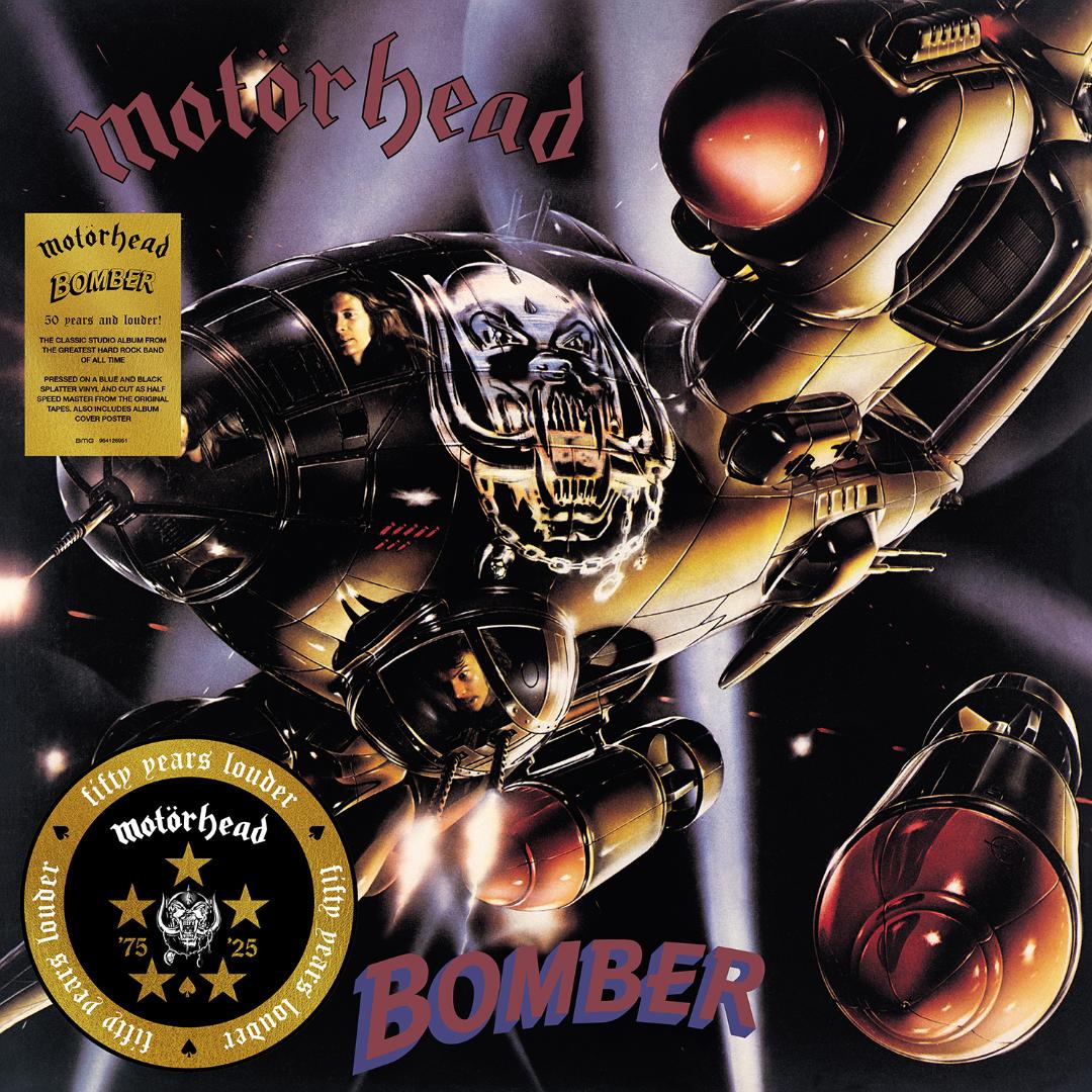 Motorhead - Bomber LP Dark Blue & Black Splatter Vinyl - 1 - LP - Orchard Records