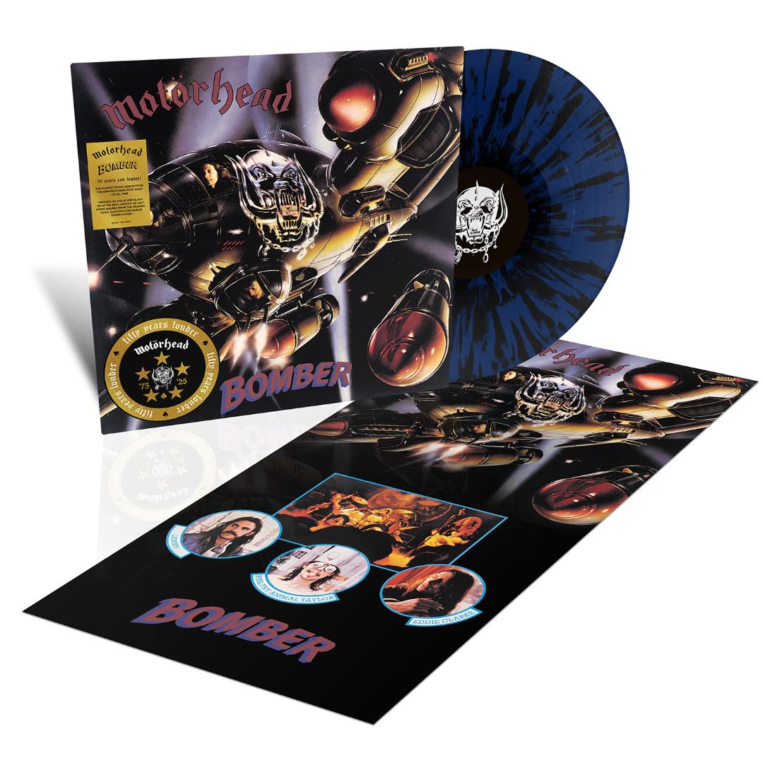 Motorhead - Bomber LP Dark Blue & Black Splatter Vinyl - 2 - LP - Orchard Records