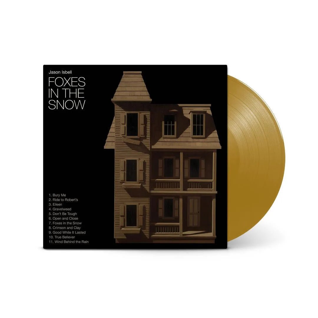 Gold vinyl LP of Foxes in the Snow by Jason Isbell Americana singer songwriter LP! edits!