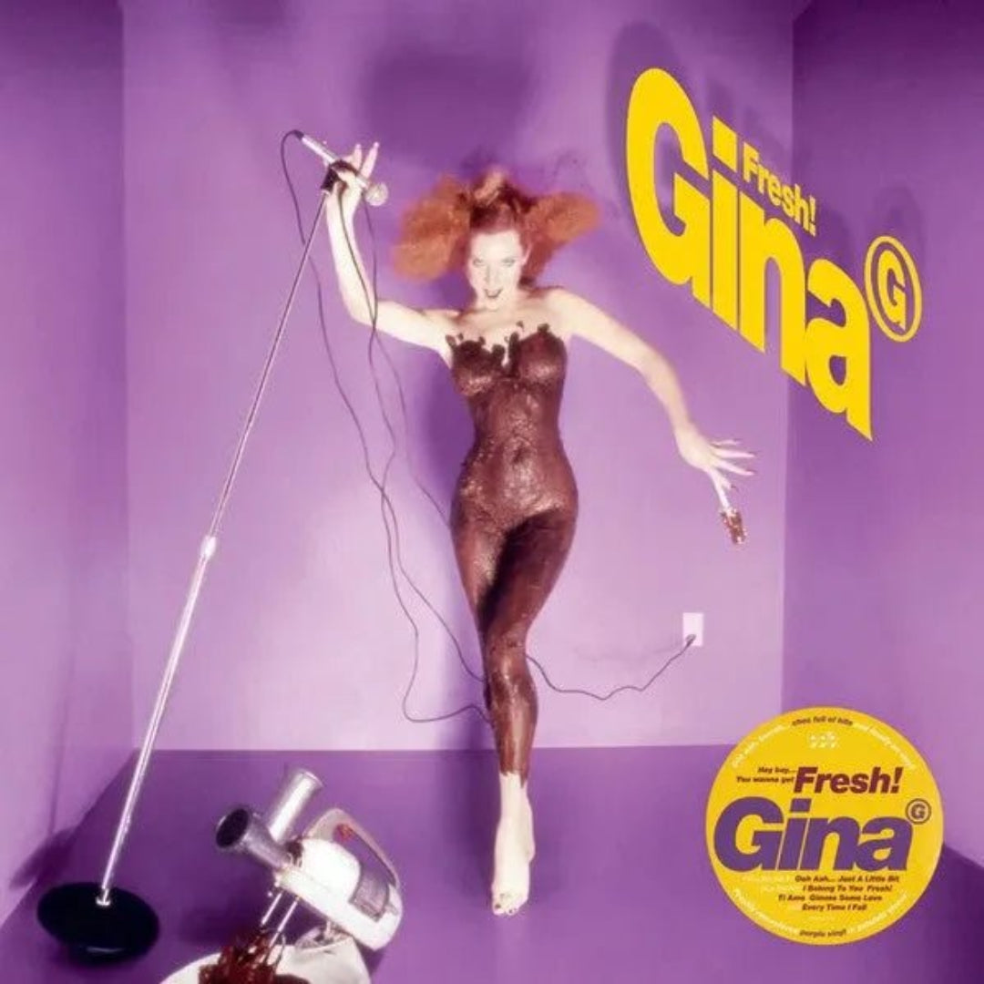 Gina G Fresh purple vinyl LP 90s dance pop Eurodance album release.