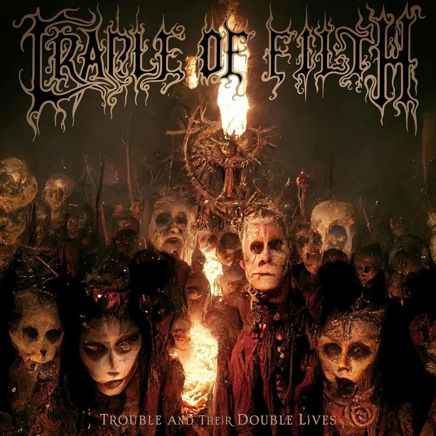 Cradle Of Filth Trouble And Their Double Lives 2 LP Live Metal Vinyl Album