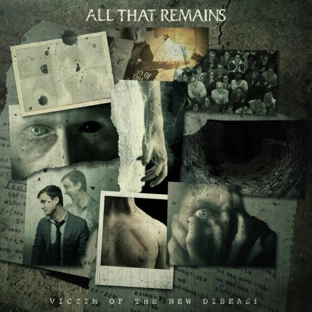 All That Remains Victim Of The New CD front cover with bold metal artwork.