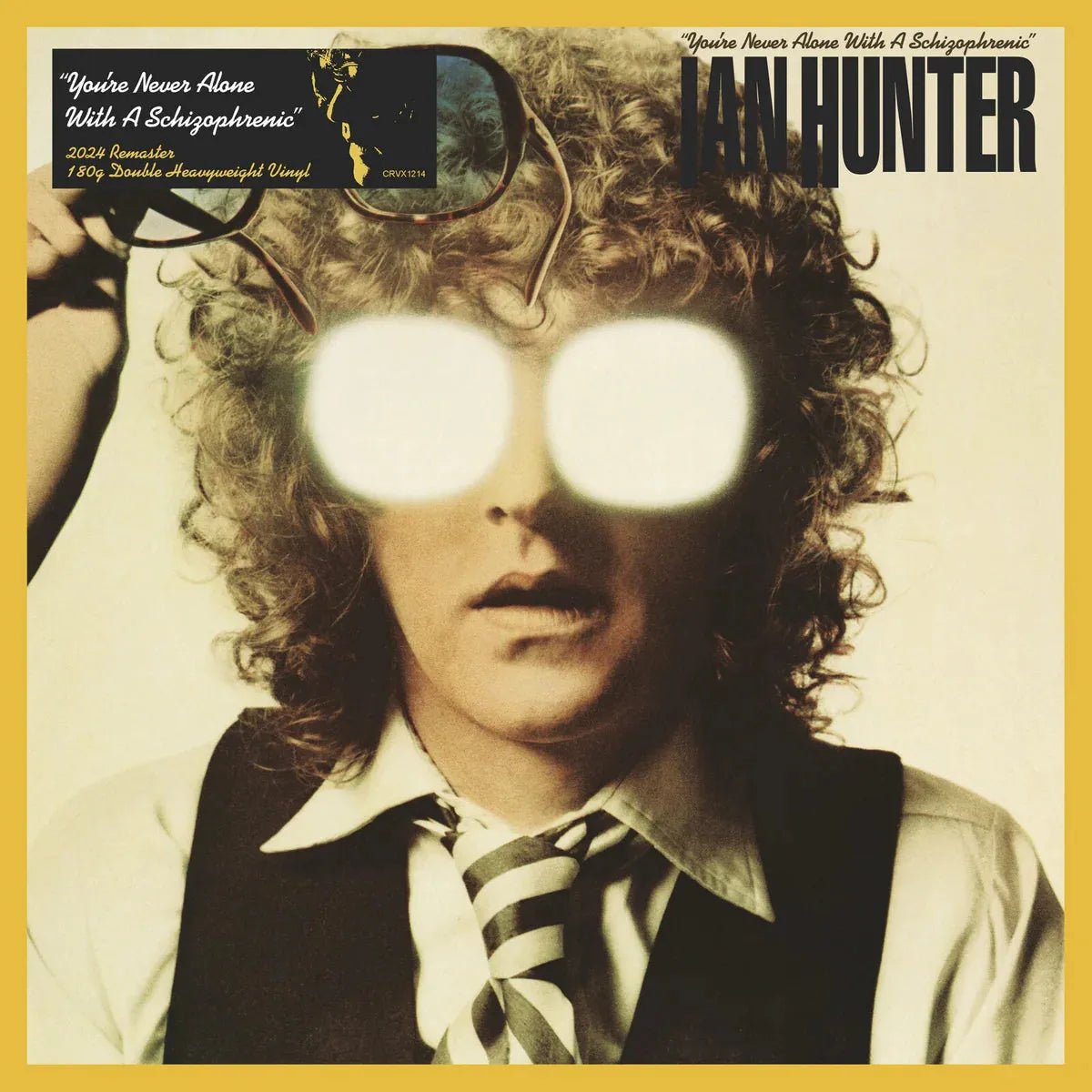 Ian Hunter You're Never Alone With A Schizophrenic 2 LP Set front cover with green vinyl.