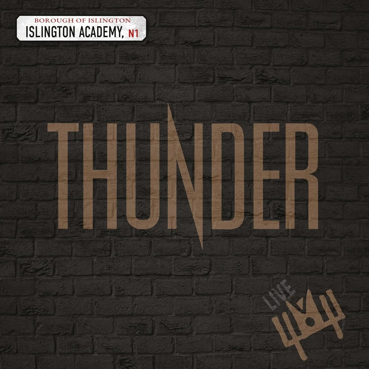 Thunder Live At Islington Academy 2 LP Set front cover with band photo and album title.