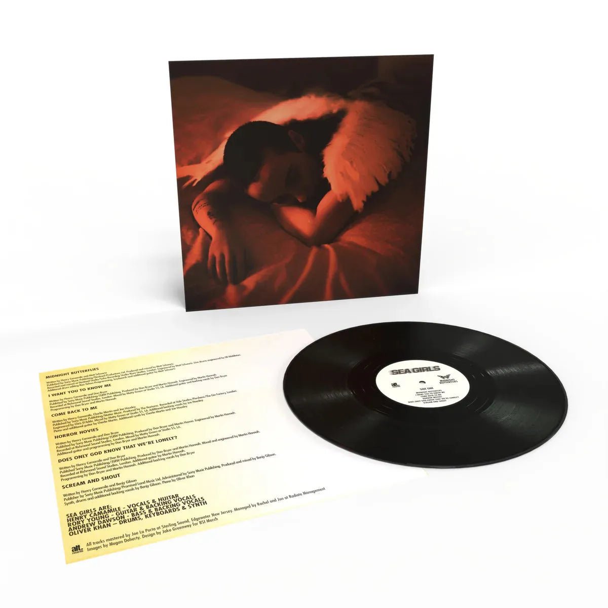 Midnight Butterflies LP by Sea Girls front cover artwork vinyl album image