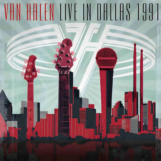 Van Halen Live In Dallas 1991 2 LP vinyl album cover classic rock live image