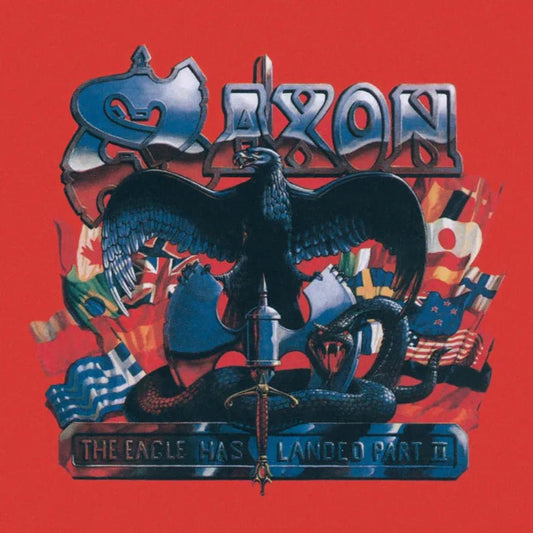 Saxon The Eagle Has Landed Part II translucent red vinyl with tour artwork