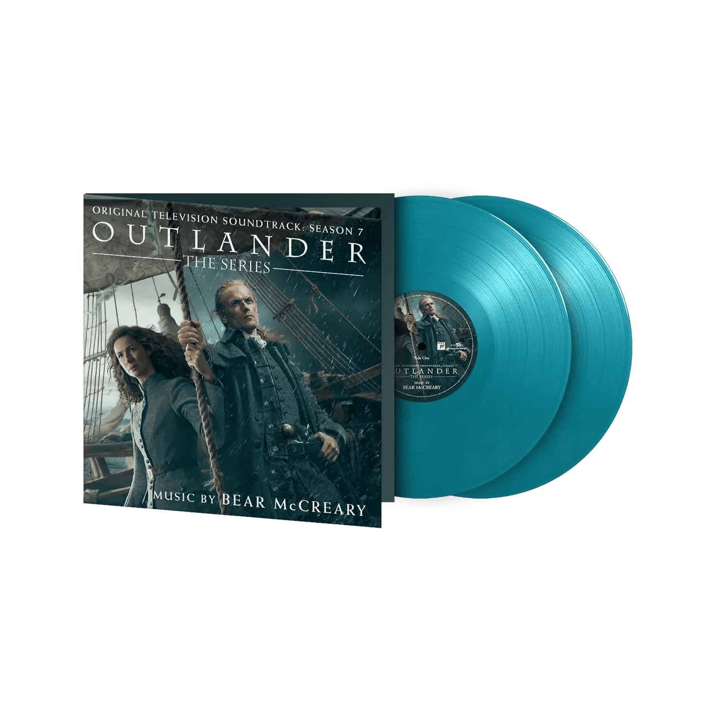 Bear McCreary’s Outlander Season 7 score on turquoise coloured double LP

