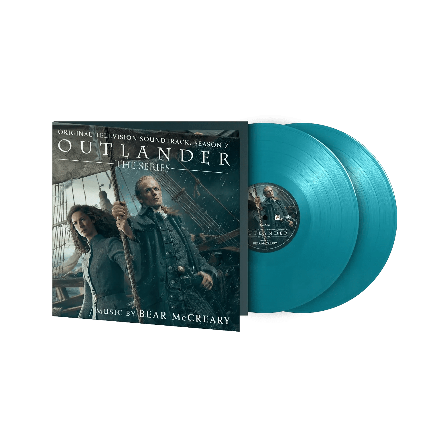 Bear McCreary’s Outlander Season 7 score on turquoise coloured double LP

